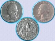 Quarter dollar 1965г