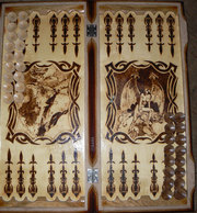 Нарды из натурального дерева