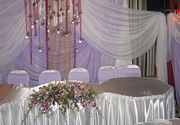 украшения на свадьбу, свадебный декор, прокат текстиля, флористика киев