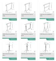 Стойки для одежды,  вешала мобильные а ассортименте