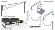 Оградительные столбики,  парковочные столбики