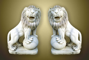 Продам мраморные статуи львов