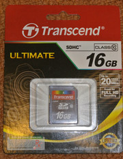 Новая (запечатанная) карта памяти Transcend SDHC 16GB Class 10 