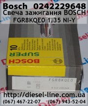 0242229648 Свеча зажигания BOSCH FGR8KQE0 1.35 NI-Y