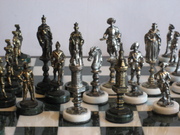 Продам скульптурные шахматы ручной работы