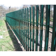 Забор из металлического штакетника,  штакетное ограждение купить Киев