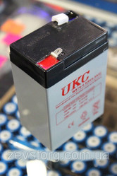 Аккумулятор(АКБ) UKC 6 вольт 4, 5 А/ч.Для весов, радио. 