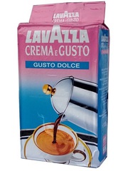 Молотый кофе Lavazza Crema e Gusto gusto dolce 250 гр опт