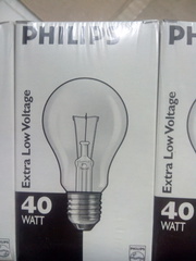 Распродажа!!! ОПТ! Лампочка накаливания PHILIPS ELV 40W E27 42V A60 CL