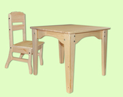 Комплект мебели детский - столик + стульчик из сосны