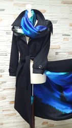 Пальто жіноче з натурального кашеміру та шовку 