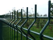 Забор для дачи секционный из сварной сетки панельного типа «РУБЕЖ» 3D