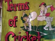 Хлопковая сувенирная скатерть Правила игры в Крикет 