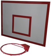 Баскетбольный щит металл 0, 8м. х1, 0м. с кольцом