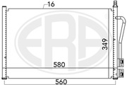 Радиатор кондиционера Форд фиеста фьюжн 1.25 1.3 1.4 1.6 Ford Fiesta 
