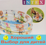 Детский надувной бассейн Intex 57106 NP,  надувное дно,  размер: 61х22см