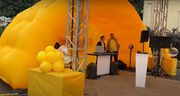 Палатка надувная для уличного маркетинга,  рекламы возведение 5-15 мин