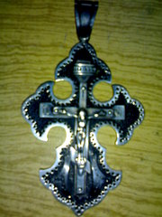 серебряный крестик