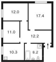 СРОЧНО продам 3-хкомнатную квартиру на Драгованова,  22